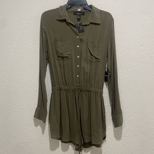 NWT Forever 21 Army/Olive Green Romper : Size M